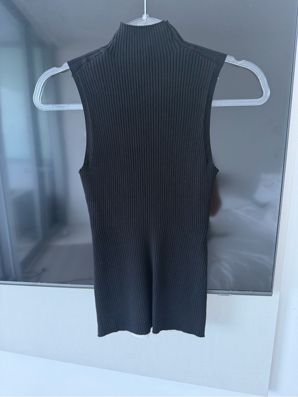 Courreges Cowl Neck sleeveless sweater - White & Black - Picture 4 of 10